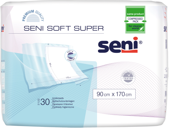 Пелюшки гігієнічні SENI SOFT Super 90х170 см. (30 шт.)